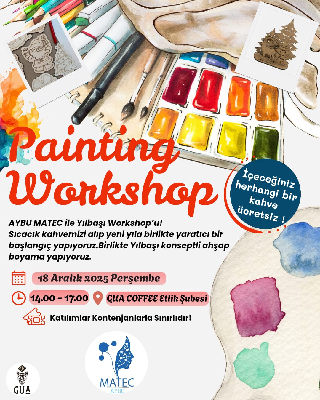 YILBAŞI TEMALI AHŞAP BOYAMA WORKSHOPU